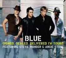Blue feat Stevie Wonder - Signed, Sealed, Delivered cover