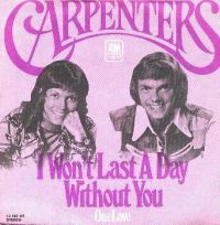 The Carpenters - I Won't Last A Day Without You cover