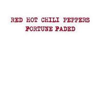 Red Hot Chili Peppers - Fortune Faded cover