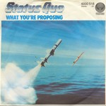 Status Quo - What you're proposing cover